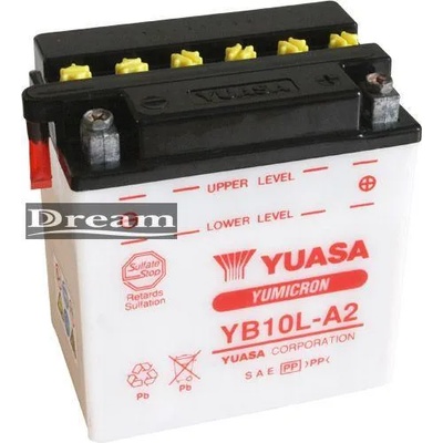 YUASA Yumicron 12V 11Ah right+ YB10L-A2