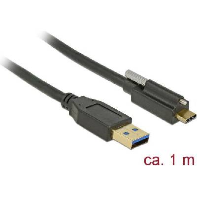 Delock 83717 USB A vidlice USB C vidlice 1m černý
