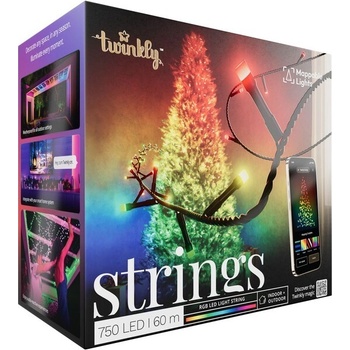 Twinkly Strings 400 ks 32 m múdre žiarovky na stromček RGB Wi-Fi Bluetooth TWS400STP-BEU