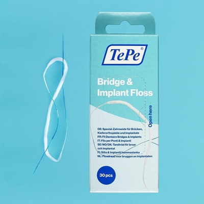 TePe Nit Bridge & Implant Floss 30 ks vláken – Zboží Dáma