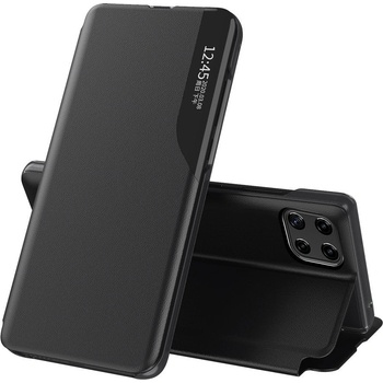 HQWear Елегантен кожен кейс-тефтерче Eco Leather View за Samsung Galaxy A22 4G, Черен (9145576220153)