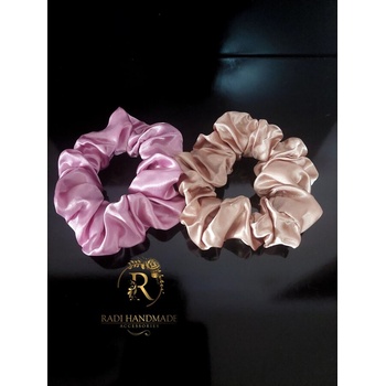 Radi handmade Скрънчи в румено розаво и бежаво (685)