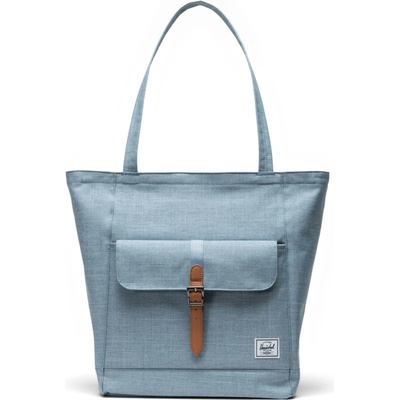 Herschel Retreat Tote Ashley Blue Crosshatch