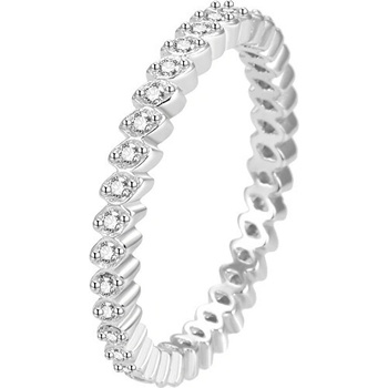 Beneto stříbrný prsten se zirkony AGG376L