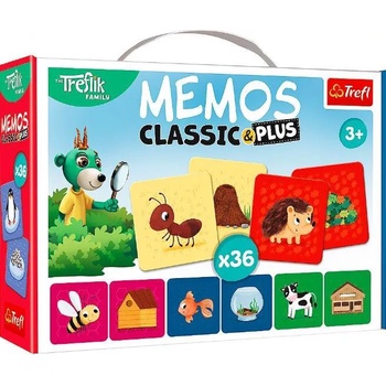 Image 1 of Trefl - Puzzle Pexeso Maxi: Zvieratá a ich domček - 1 - 39 piese