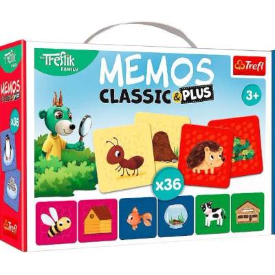 Trefl - Puzzle Pexeso Maxi: Zvieratá a ich domček - 1 - 39 piese