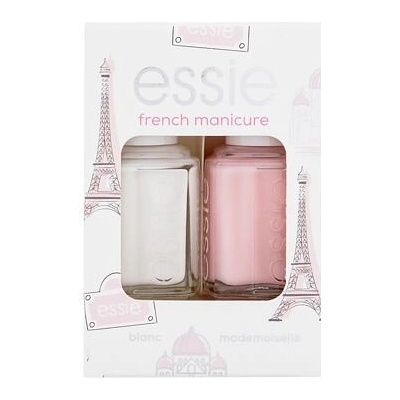 Essie French Manicure odstín Blanc lak na nehty 13,5 ml + lak na nehty 13,5 ml Mademoiselle darčeková sada
