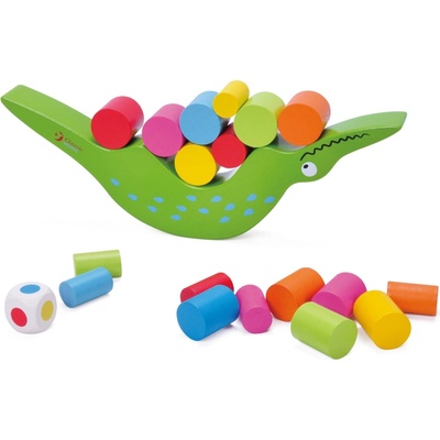 Classic World Дървена играчка за баланс Крокодилче (3523)