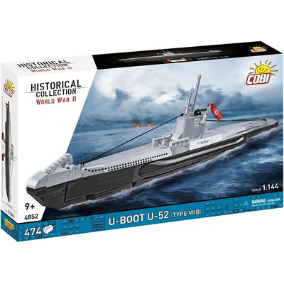 Cobi 4852 World War II U-Boot U-52 (type VIIB), 1:144, 474 k