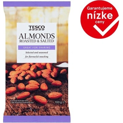 Tesco Pražené lúpané solené mandle 100 g