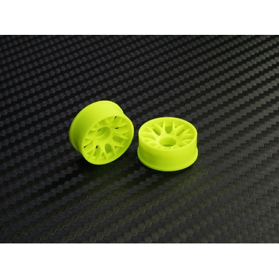 Racing PN Mini-Z 2WD Machine Cut BBS Front Wheel F3 Yellow 2 ks