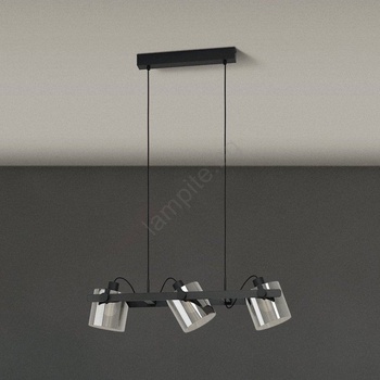 Image 1 of EGLO 780478 - Пендел CALERINO 3xE27/40W/230V черен (EG780478)