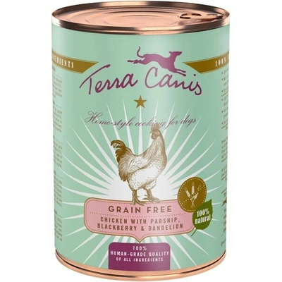 Terra Canis Grain Free kura s paštrnákom púpavou a harmančekom 400 g