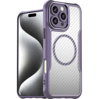 HQWear Кейс Leading Series, с MagSafe за iPhone 16 Pro Max, лилав (Leading series MagSafe Iphone 16 Pro Max purple)