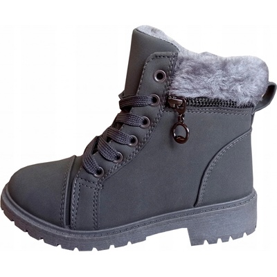 New Tlck dětské kozačky eko kůže šedá