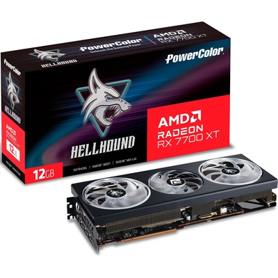 PowerColor AMD RADEON RX 7700 XT Hellhound 12G GDDR6 (PC-VC-RX7700XT-12G-L)