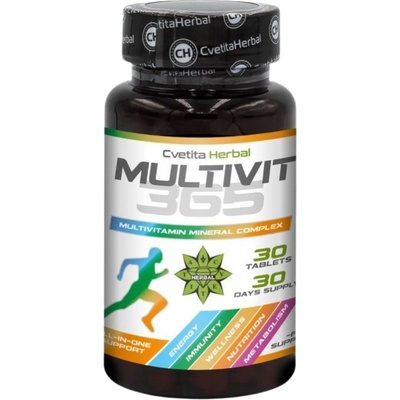 Cvetita Herbal MultiVit 365 - Multivitamins and Minerals [30 Таблетки]