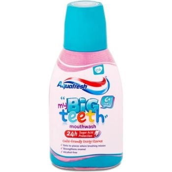 Aquafresh Big Teeth ústní voda pro děti ovocná příchuť (For Kids From 6 Years) 300 ml