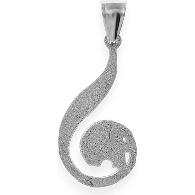 MPM Dámský ocelový nerezový přívěsek Nadide slon pro štěstí stříbrné SPD.6062