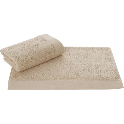 Soft Cotton Osuška LEAF 75 x 150 cm. 100% česaná bavlna s antibakteriálnou úpravou bude upokojovať vaše telo. Gramáž froté osušky LEAF je 500 g / m² a y 75 x 150 cm. Béžová