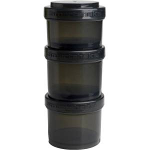 Smartshake Revive Storage Power Tower | Smart Powder Container ~ Black [200 + 200 + 150 мл]