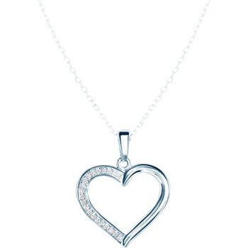 Image 1 of SAVICKI Висулка със сърце: бяло злато. диаманти