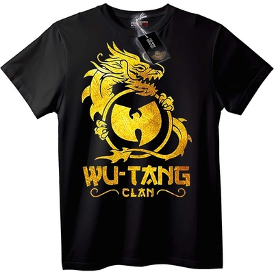 NOONEBRAND Тениска Wu-Tang Clan Златен Дракон - S, Black