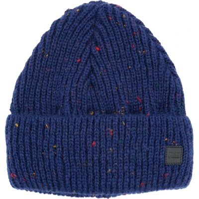 maximo Зимна шапка (beanie) Maximo Girl's Beanie with Effect Yarn Jersey Lining and Turn-up Beanie - Navy Melange - размер 51-53 cm (904-2928-0611)