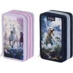 Herlitz Ученически несесер троен празен, Whisper Mane, Thunder Rex, 2 дизайна - Herlitz, асортимент