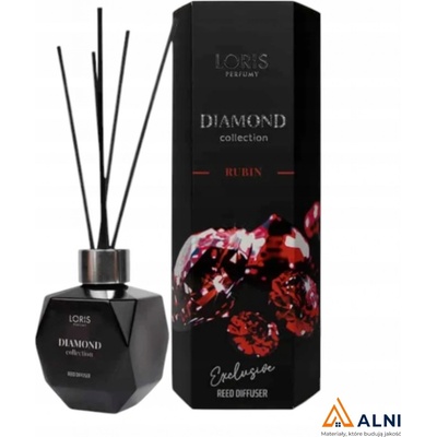 LORIS Vůně do domácnosti DIAMOND RUBÍN 110 ml Tyčinky Difuzér