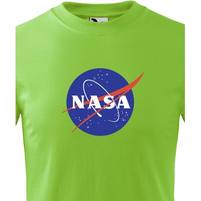 Dětské tričko s potiskem NASA Jablková zelená Canvas Dětské tričko Bezvatriko.cz