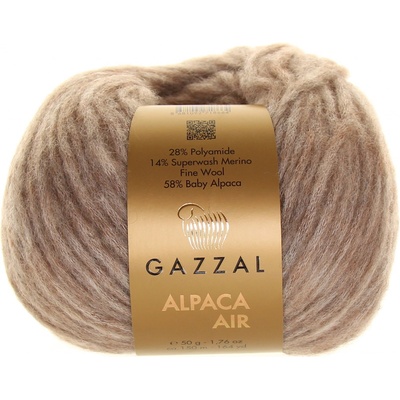 Gazzal Alpaca Air 73 světle hnědá melange