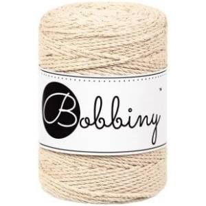 Bobbiny 3PLY Macramé Rope 1, 5 mm 100 m Golden Warm Beige юта (TD-E079)