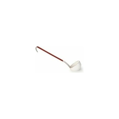 Smaltovaná naberačka bielo-červená 9 cm - Ibili