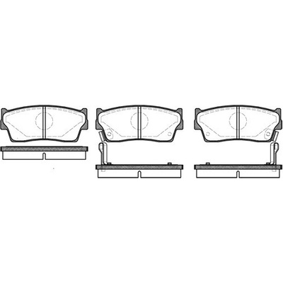 Sada brzdových platničiek kotúčovej brzdy REMSA 0289.02