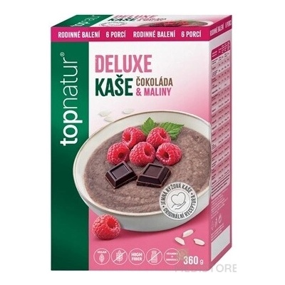 Topnatur DELUXE KAŠA Čokoláda & Maliny instantná ryžová kaša, krabica 1x360 g