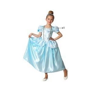 BigBuy Carnival Костюм Принцеса Син Фантазия Размер 10-12 години