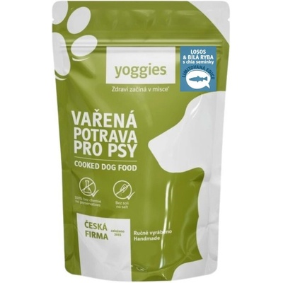 Yoggies losos a biela ryba s chia semienkami a kĺbovou výživou 650 g