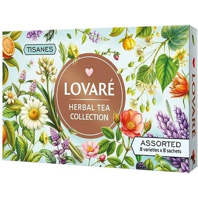 LOVARÉ HERBAL TEA COLLECTIONS Tisanes 8 x 8 ks