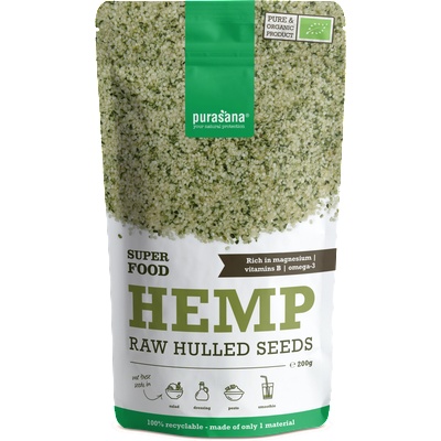 Purasana Обелени конопени семена БИО - 200 г