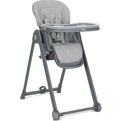 Lorelli СТОЛ ЗА ХРАНЕНЕ party grey leather (10100372506)
