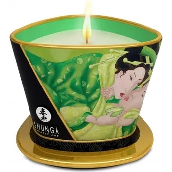 Shunga Масажна свещ с аромат на зелен чай Shunga Zenitude