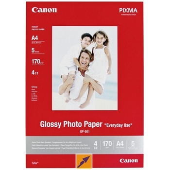 Canon Photo Paper Matte 7981A042, 170 г/м2, A4, 5 бр. , мат, мастиленоструен, бял, фотографска хартия (7981A042)
