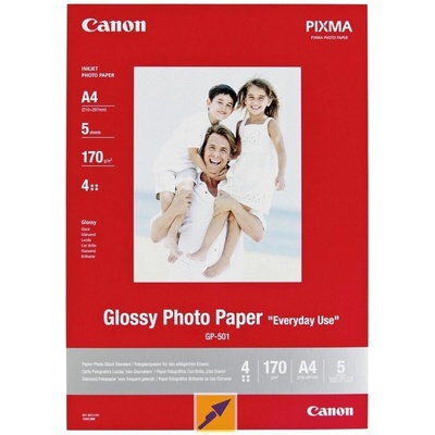 Canon Photo Paper Matte 7981A042, 170 г/м2, A4, 5 бр. , мат, мастиленоструен, бял, фотографска хартия (7981A042)