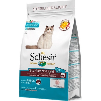 Schesir Cat Sterilized & Light Morské ryby s ryžou 0,4 kg