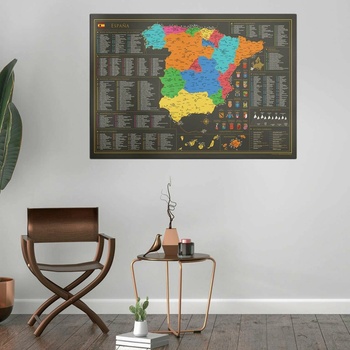 Stírací mapa Španělska
