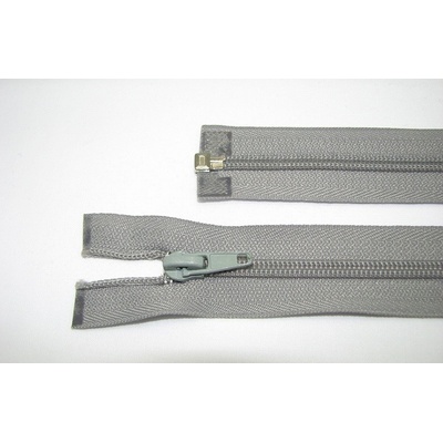 Zips špirála deliteľný 5mm - dĺžka 60cm,svetlo šedá