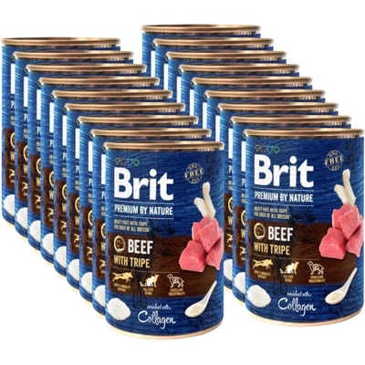 Brit Premium by Nature Dog Beef with Tripe 24 x 400 g