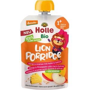 Holle Био пюре Holle - Пауч с манго, ананас, овесени ядки и киноа, 110 g (BB210701) - baby