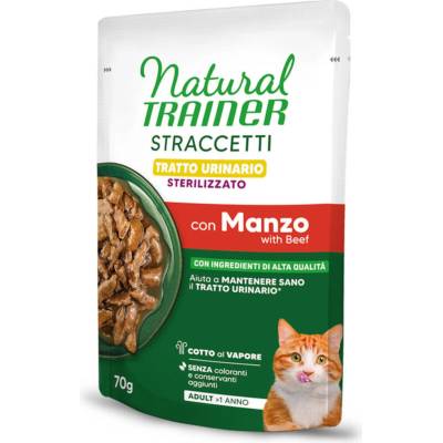Natural Trainer Straccetti Urinary Sterilised proužky v omáčce hovězí 56 x 70 g